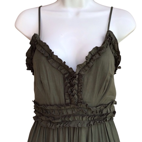 Altar’d State Green Ruffled Jumpsuit - Picture 7 of 8